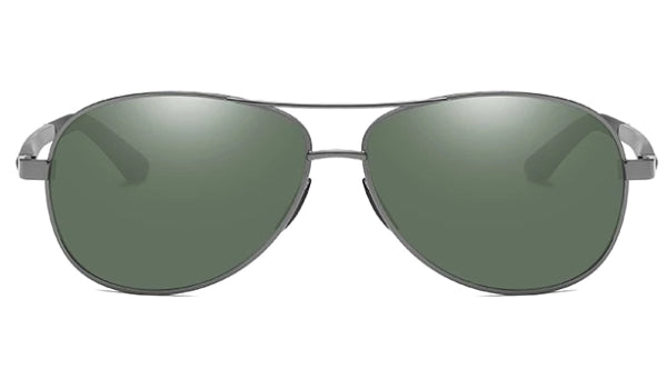 Classy Men Green Polarized Pilot Sunglasses - Classy Men Collection