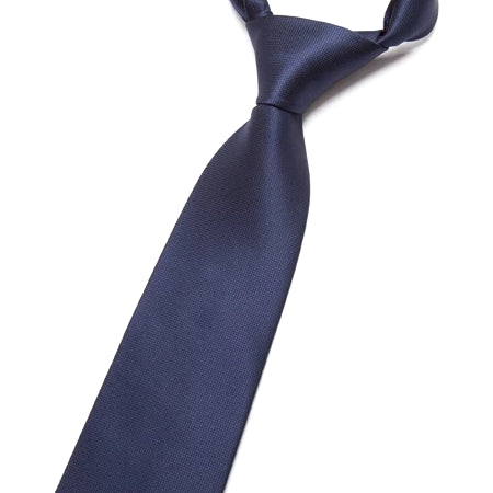 Cravatta classica da uomo di classe blu navy