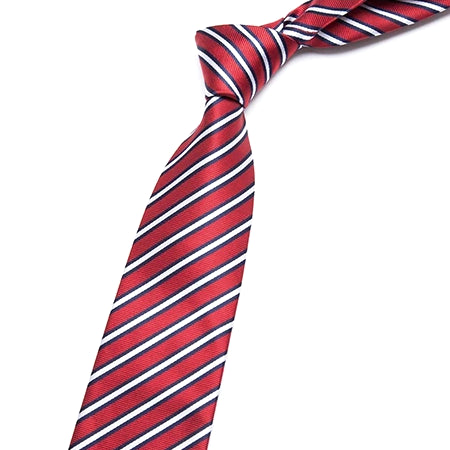 Classy Men Classic Red Blue White Necktie