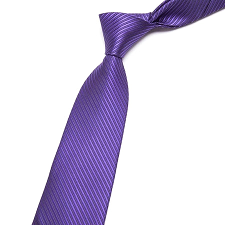 Classy Men Classic Purple Striped Necktie