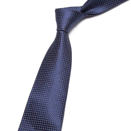 Classy Men Classic Blue Pin Check Necktie