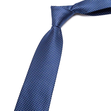 上品な男性のクラシックなブルーのストライプのネクタイ