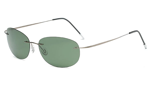 Classy Men Green Lightweight Oval Sunglasses - Classy Men Collection