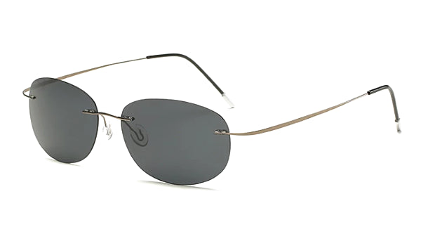 Classy Men Black Lightweight Oval Sunglasses - Classy Men Collection