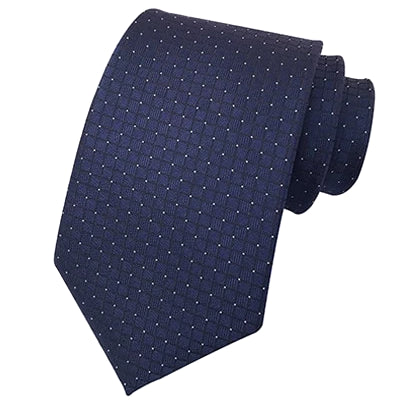 Classy Men Classic Blue Mini Check Silk Tie - Classy Men Collection