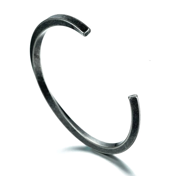 Twisted vintage cuff bracelet made of stainless steel