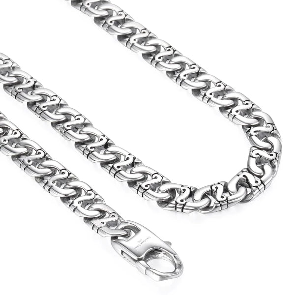 Chunky Stainless Steel Chain Necklace For Men