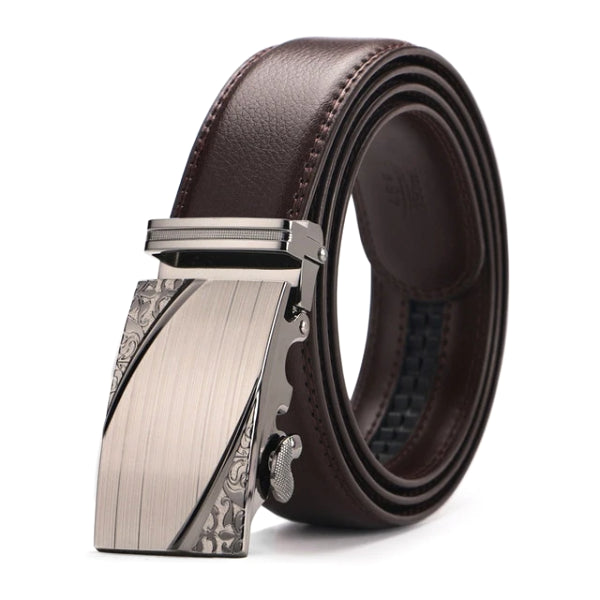 Classy Men Brown Leather Suit Belt