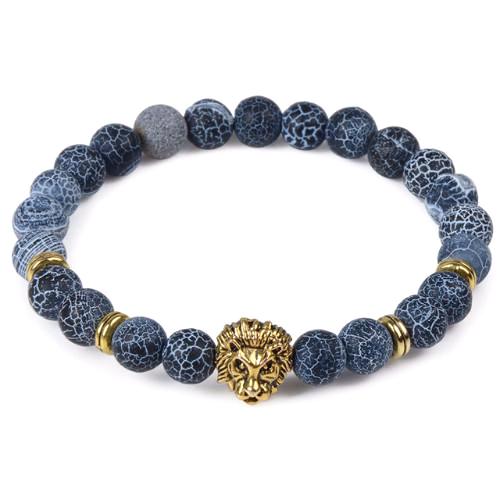 Classy Men Blue Lion Bracelet - 2 Styles - Classy Men Collection