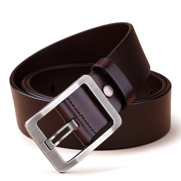 Wide Brown Leather Belt for Men | CMC | Classy Men Collection