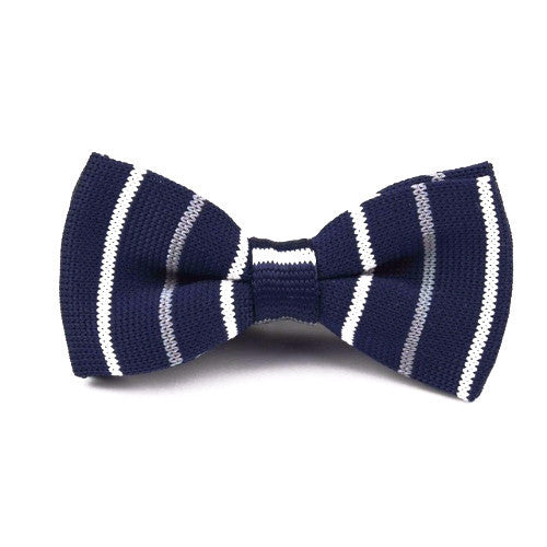 Classy Men Knitted Bow Tie Striped - Classy Men Collection