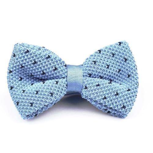 Classy Men Knitted Bow Tie Sky Blue - Classy Men Collection