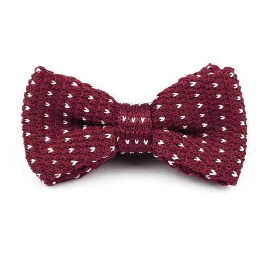Classy Men Knitted Bow Tie Red - Classy Men Collection