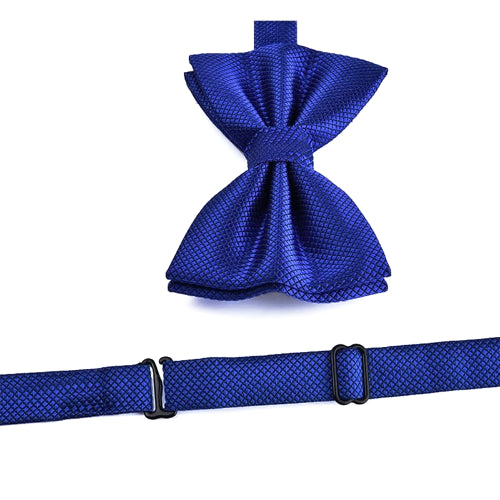 Classy Men Blue Deluxe Pre-Tied Bow Tie - Classy Men Collection