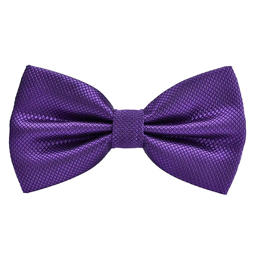 Classy Men Purple Deluxe Pre-Tied Bow Tie