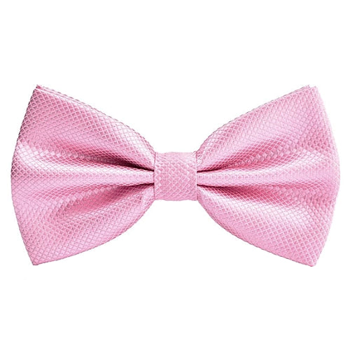 Classy Men Pink Deluxe Pre-Tied Bow Tie