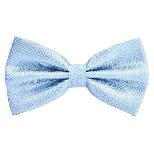 Classy Men Light Blue Deluxe Pre-Tied Bow Tie