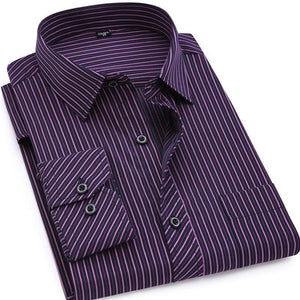 Purple Striped Dress Shirt | Modern Fit