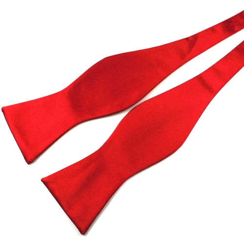 Classy Men Red Silk Self-Tie Bow Tie