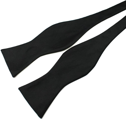 Classy Men Black Silk Self-Tie Bow Tie - Classy Men Collection