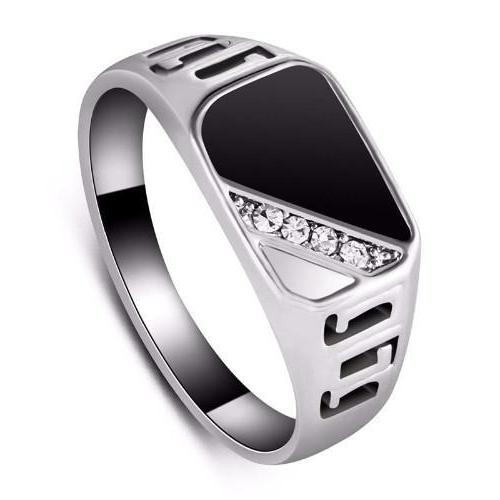 Chimoda Sterling Silver Rings for Men with Black Onyx Stone, India | Ubuy