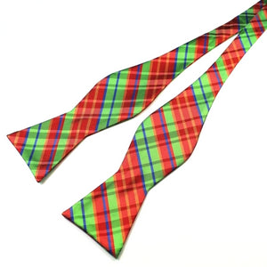 Classy Men Christmas Spirit Silk Self-Tie Bow Tie - Classy Men Collection