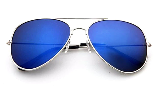 Classy Men Sunglasses Aviator Blue Silver - Classy Men Collection