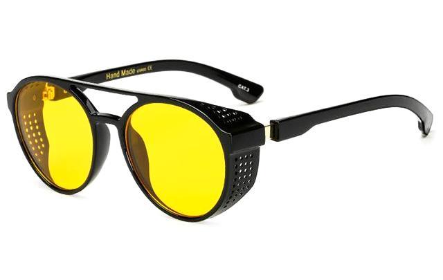Men black glass black frame sunglasses for men - fashion fiver