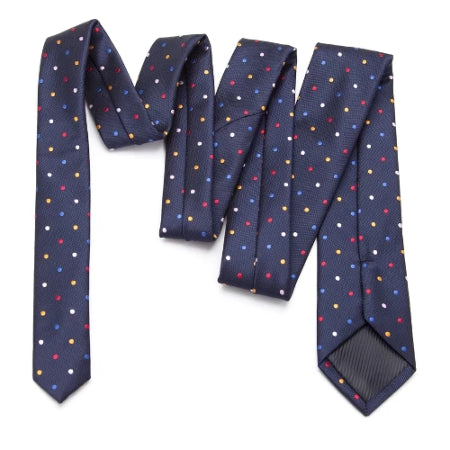 Classy Men Colorful Dotted Skinny Tie - Classy Men Collection
