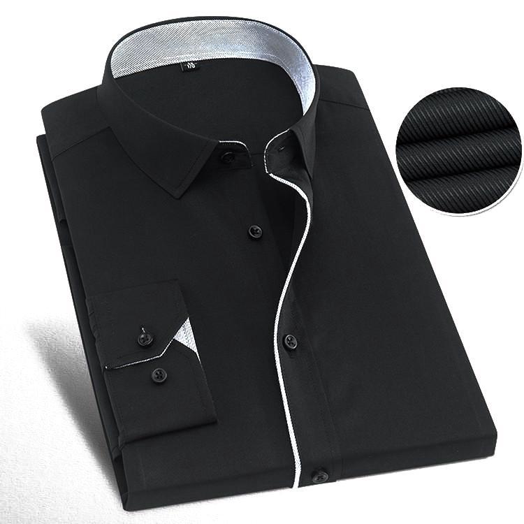 Formal Black Dress Shirt | Modern Fit | Sizes 38-48 - Classy Men Collection