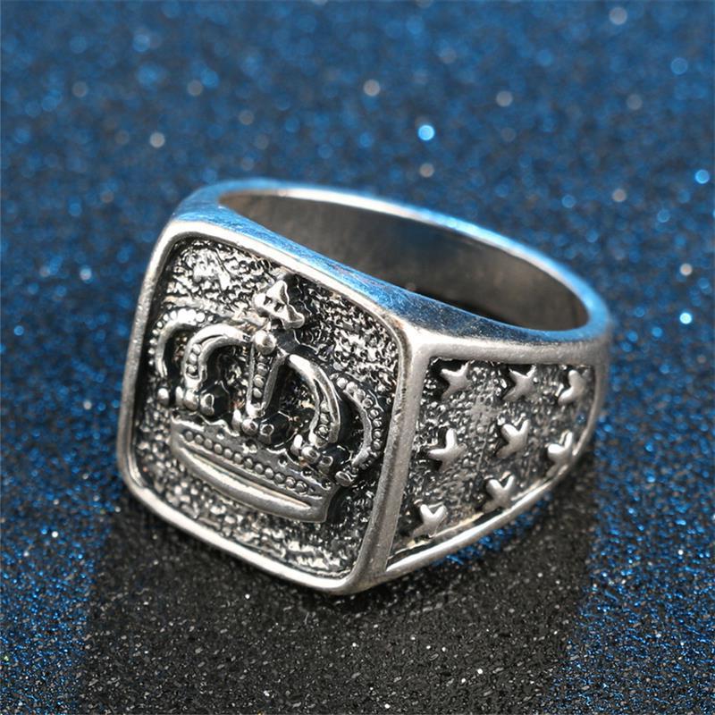 Classy Men Silver Crown Ring - Classy Men Collection
