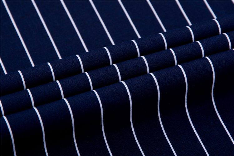 Dark Blue Pinstripe Dress Shirt | Modern Fit | Sizes 38-44 - Classy Men Collection