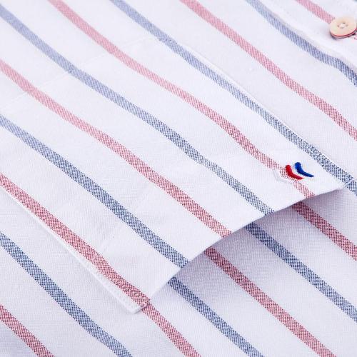 White Striped Oxford Dress Shirt | Regular Fit | Sizes 38-44