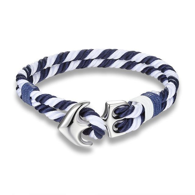 Classy Men Striped Anchor Bracelet | 3 Styles - Classy Men Collection