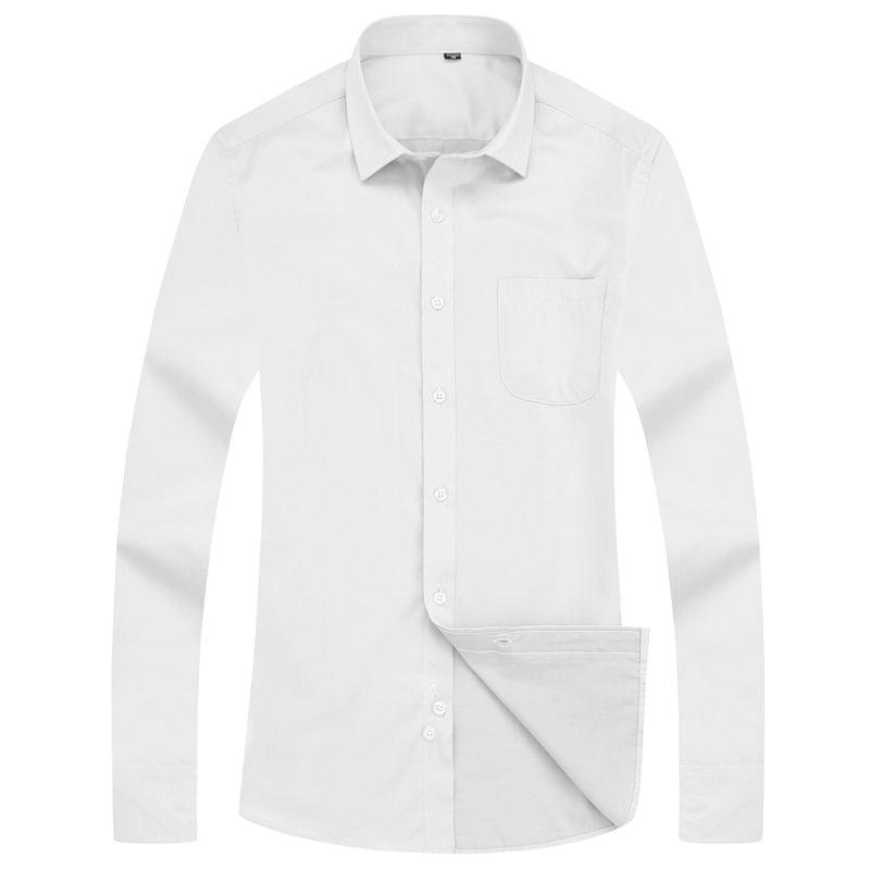 Basic White Dress Shirt | Modern Fit | Sizes 38-48 - Classy Men Collection