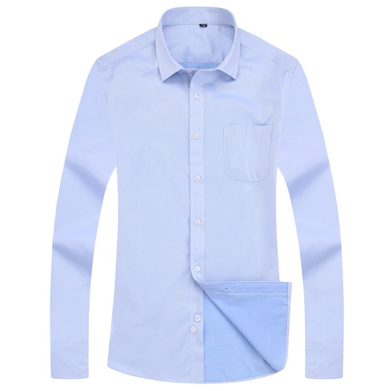 Light Blue Twill Dress Shirt | Modern Fit | Sizes 38-48
