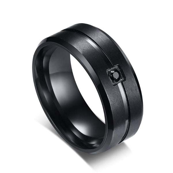 Simplistic Titanium Ring – Silk & Cotton