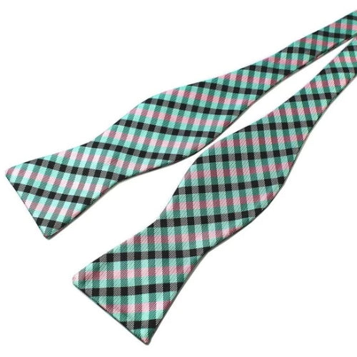 Classy Men Mint Green Silk Self-Tie Bow Tie