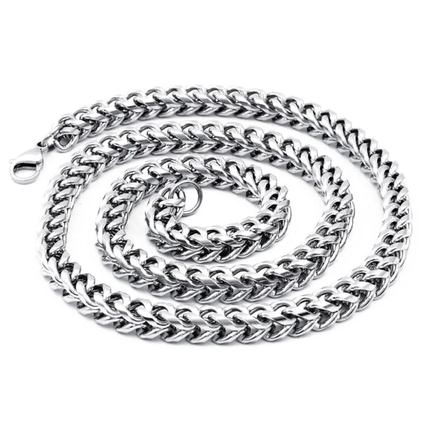 Classy Men 5mm Silver Franco Chain Necklace