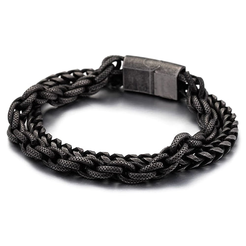 Classy Men Two-Layer Vintage Chain Bracelet