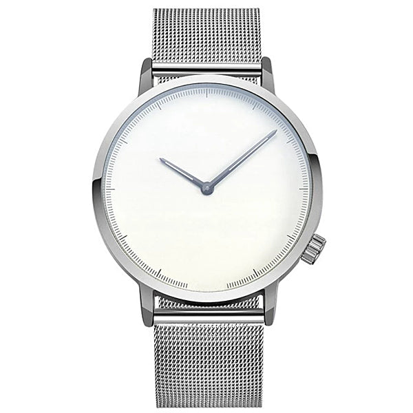 Classy Men Watch Clean Silver/White - Classy Men Collection