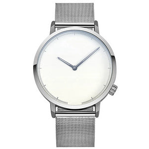 Classy Men Watch Clean Silver/White - Classy Men Collection