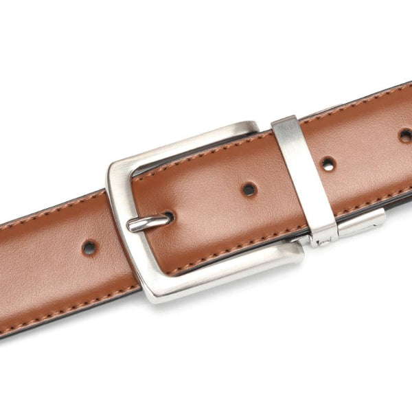 Classy Men Reversible Leather Belt Brown - Classy Men Collection
