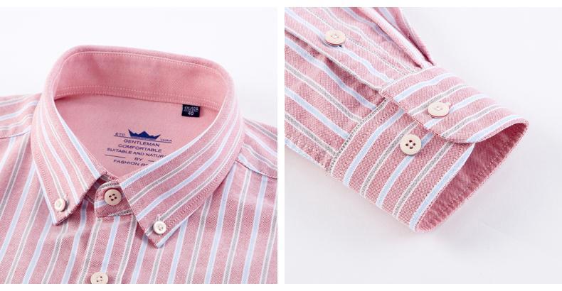 Pink Striped Oxford Dress Shirt | Regular Fit | Sizes 38-44