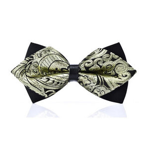 Papillon di diamanti pre-annodato con vero motivo Paisley da uomo di classe