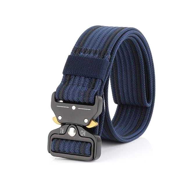 Classy Men Navy Blue Nylon Web Belt - Classy Men Collection
