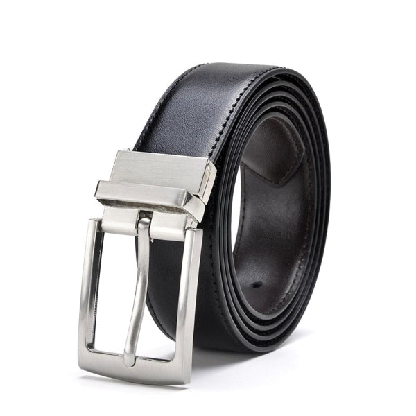 Classy Men Reversible Leather Belt Black - Classy Men Collection