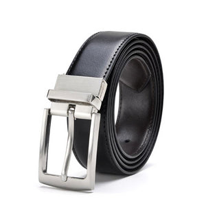 Classy Men Reversible Leather Belt Black - Classy Men Collection