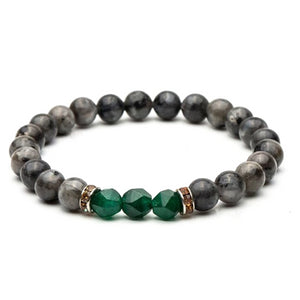 Classy Men Elegant Green Stone Bracelet - Classy Men Collection
