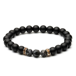 Classy Men Elegant Grey Stone Bracelet - Classy Men Collection